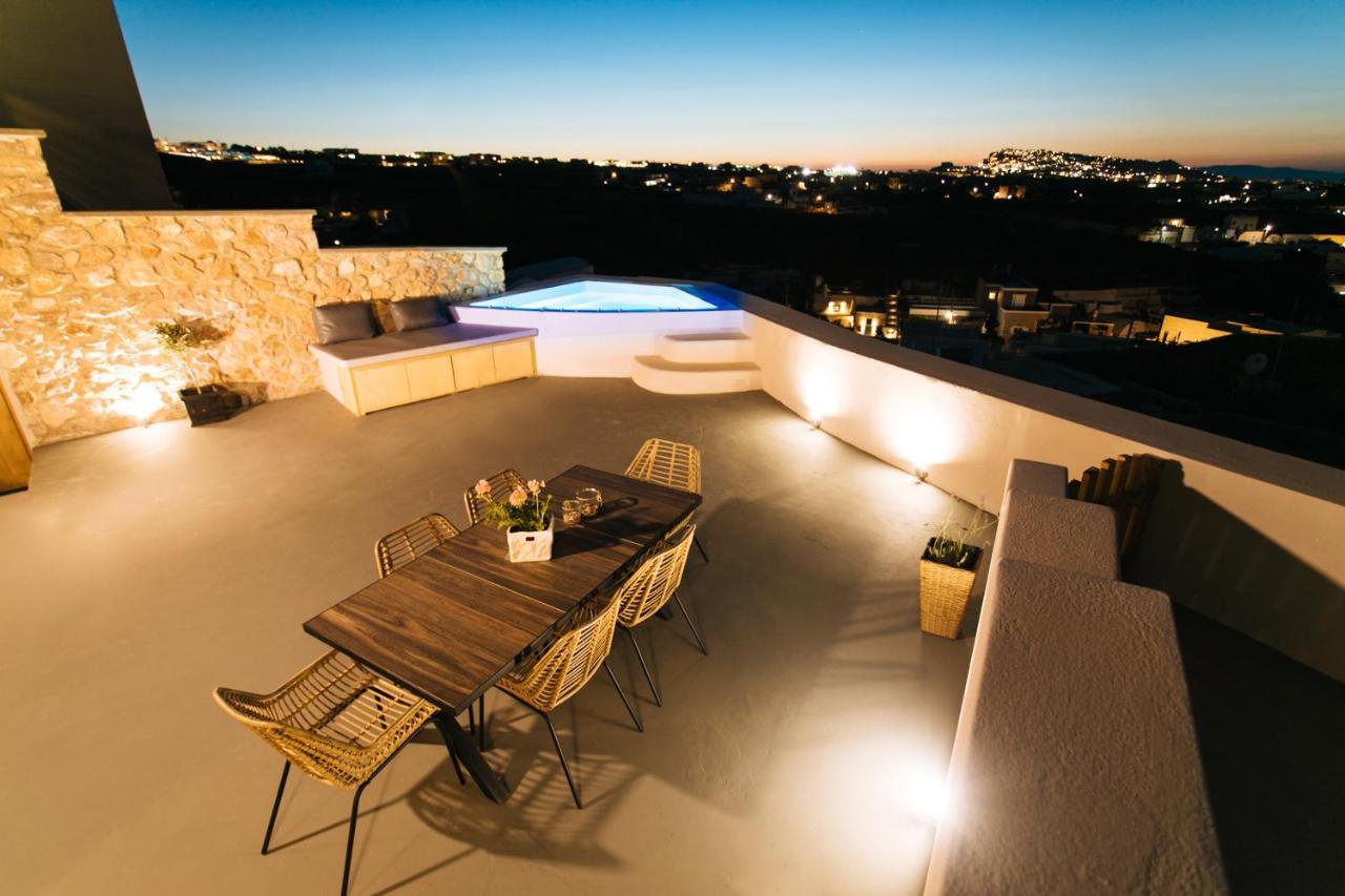 Amer Villa Santorini With Outdoor Hot Tub Vothon Екстер'єр фото